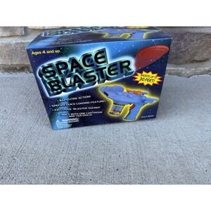 Vintage Space Blaster Toy Rapid Fire Action NEW